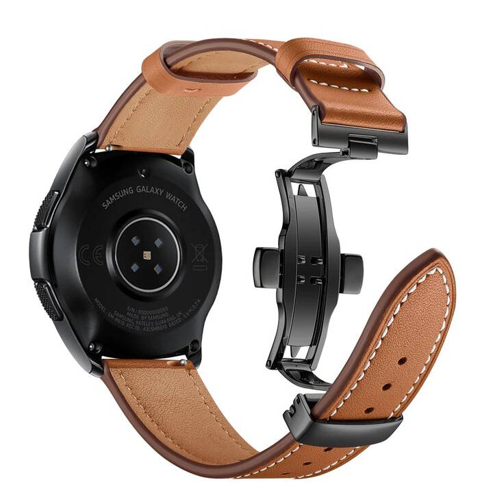 EG Cinturini (Samsung Galaxy Galaxy Watch3 41 mm, Nero, Marrone)