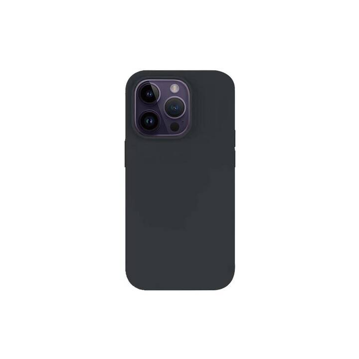 4SMARTS Backcover Liquid Silicone Cupertino (iPhone 14 Pro, Schwarz)