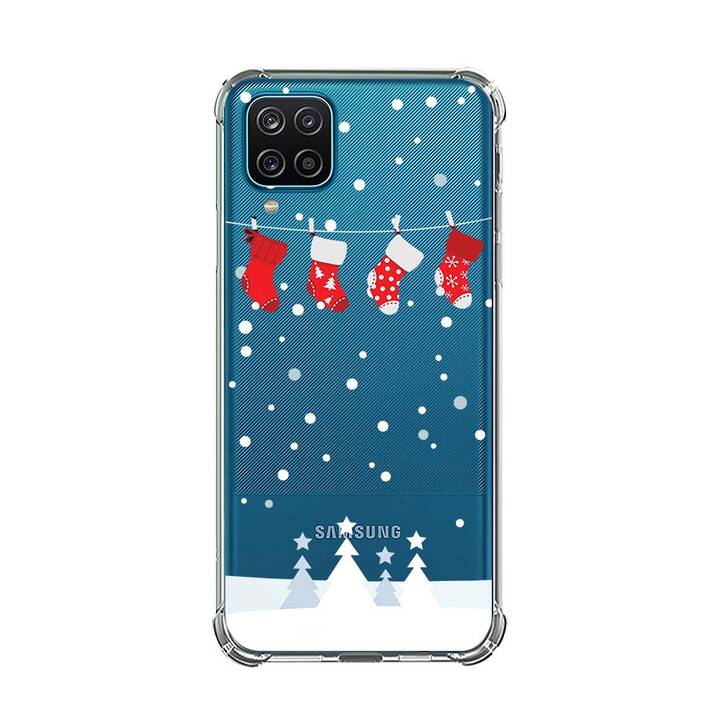 EG Backcover (Galaxy A22 4G, Weihnachten, Transparent)