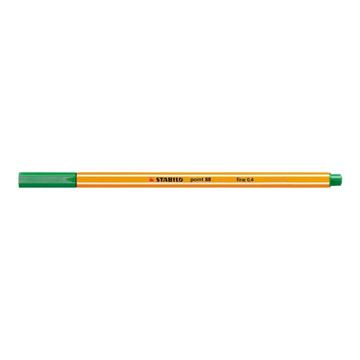 STABILO point 88 Penna a fibra (Verde, 1 pezzo)