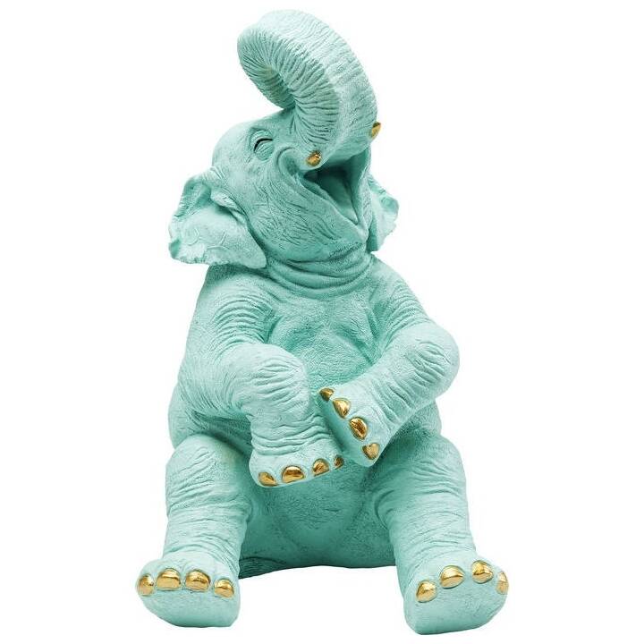 KARE Tirelire Happy Elephant (Turquoise)