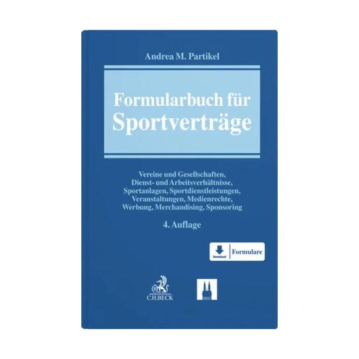 Formularbuch für Sportverträge