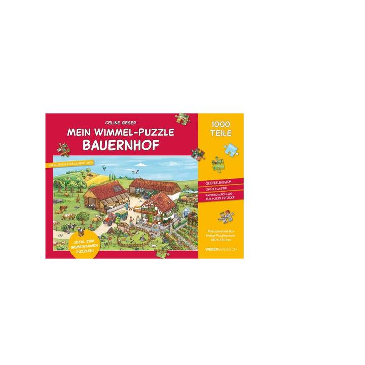 WEBER VERLAG Mein Wimmel-Puzzle Bauernhof Puzzle (1000 x)