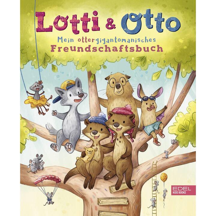 EDEL DISTRIBUTION Diario Lotti und Otto – Mein ottergigantomanisches Freundschaftsbuch (17.5 cm x 1 cm x 21.5 cm, Multicolore)