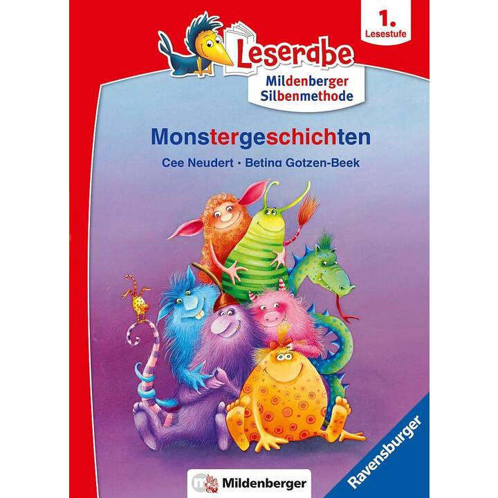 Monstergeschichten - lesen lernen mit dem Leseraben - Erstlesebuch - Kinderbuch ab 6 Jahren mit Silbengeschichten zum Lesenlernen (Leserabe 1. Klasse mit Mildenberger Silbenmethode)