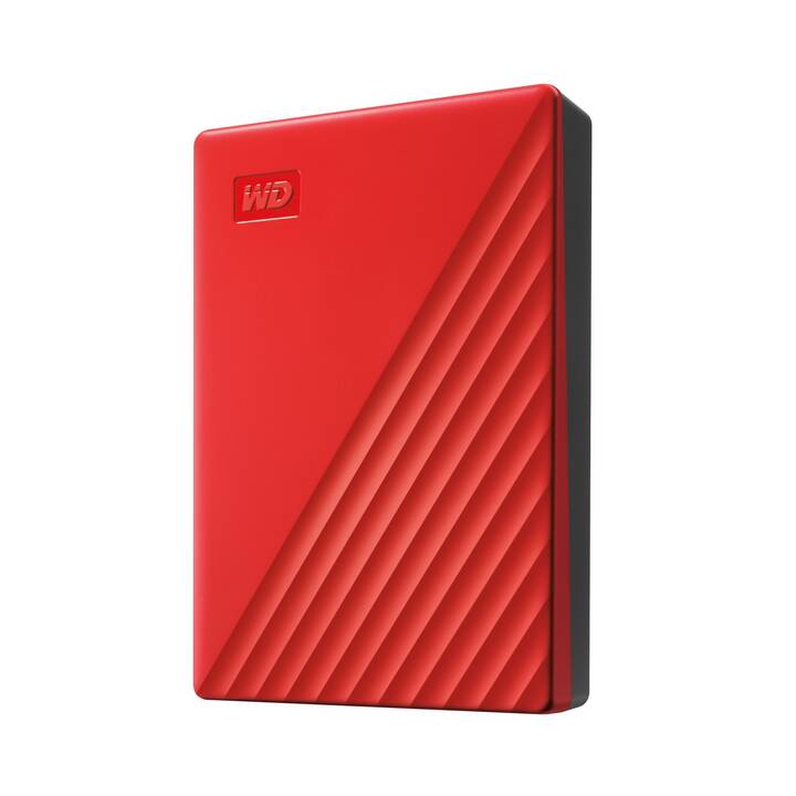 WD My Passport (USB di tipo A, 4000 GB, Rosso)