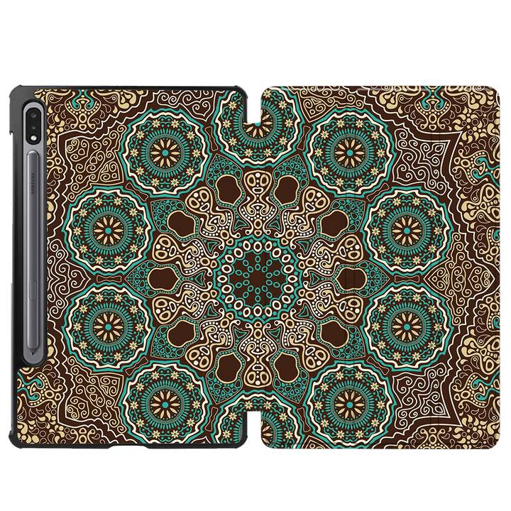 EG coque pour Samsung Galaxy Tab S8 11" (2022) - marron - mandala