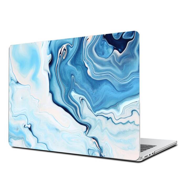 EG Hardcase (MacBook Air 13" M3 2024, Marmor, Blau)
