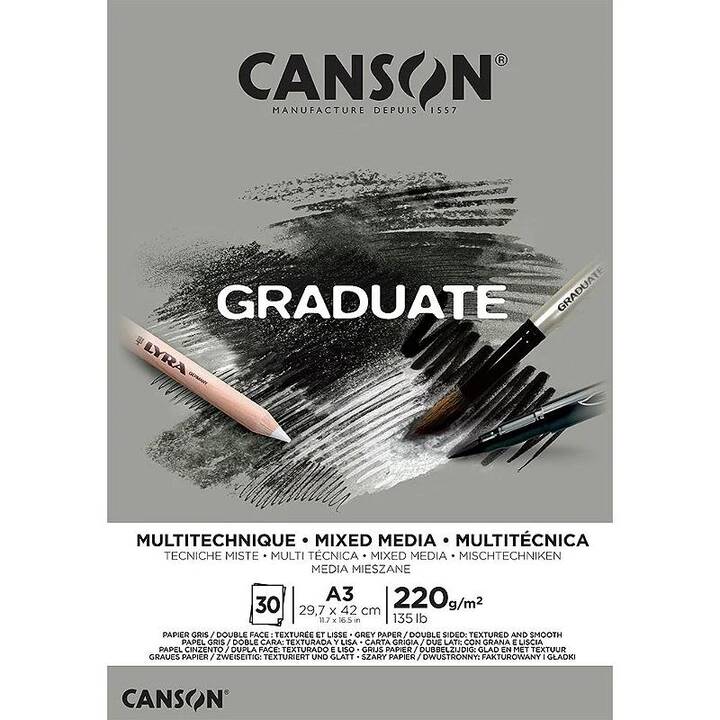 CANSON Papier pour peinture Graduate Mixed Media