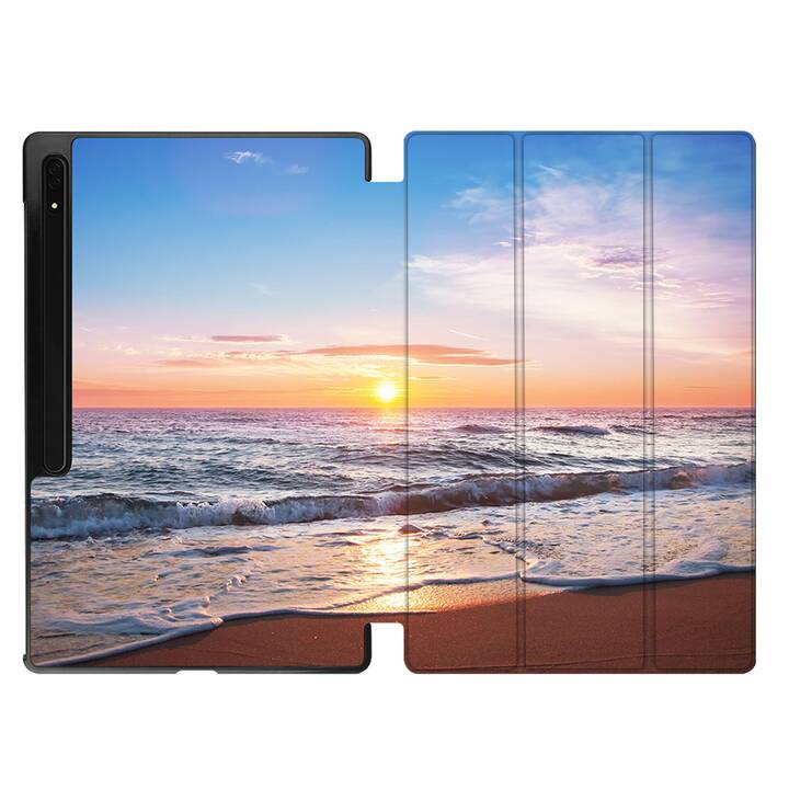 EG cover per Samsung Galaxy Tab S8 Ultra 14.6" (2022) - Blu - Spiaggia
