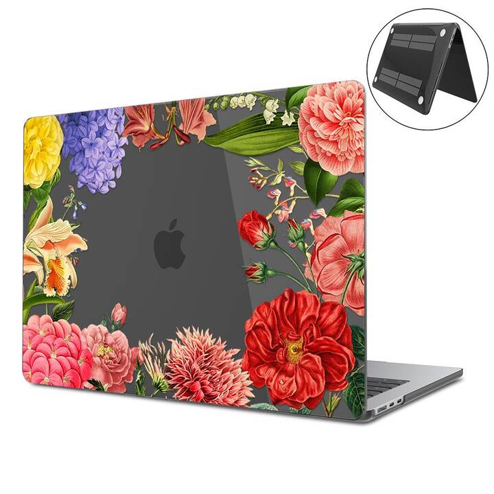 EG Coque rigide (MacBook Air 13" M3 2024, Fleurs, Transparent)