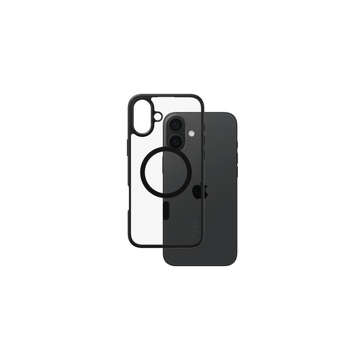 CARE Backcover MagSafe Flagship (iPhone 16 Plus, Transparent, Schwarz)