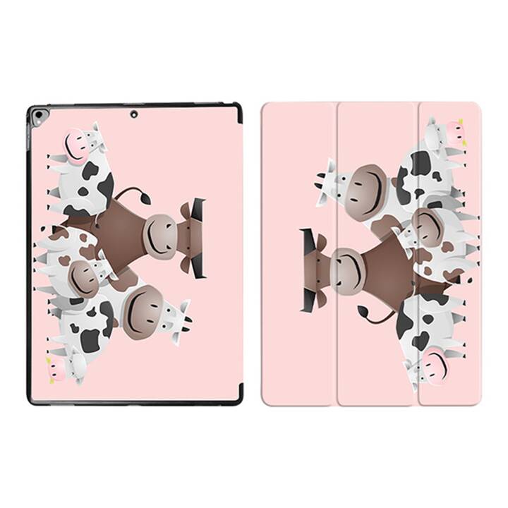 EG iPad Sleeve pour Apple iPad Pro 12.9" (1.& 2.Gen) - vaches rose cartoon