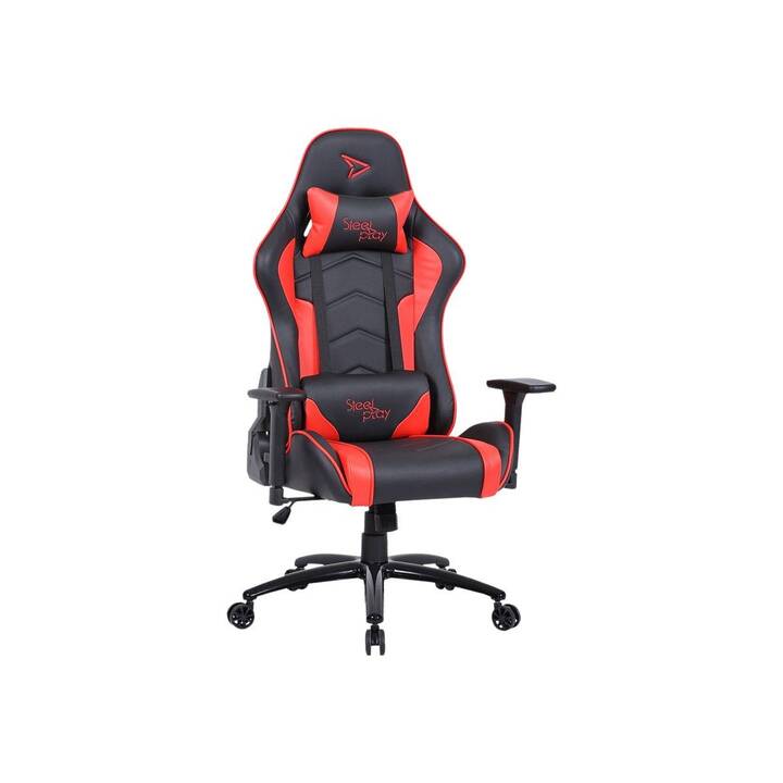 STEELPLAY Sedia da gaming SGC01 PC (Nero, Rosso)