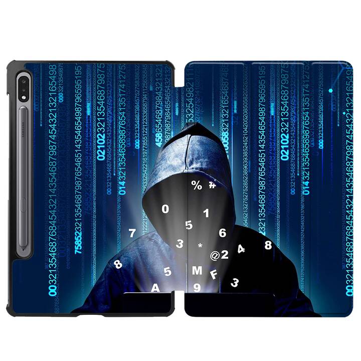 EG coque pour Samsung Galaxy Tab S8+ 12.4" (2022) - bleu - réflexion