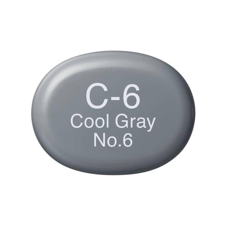 COPIC Grafikmarker Sketch C-6 Cool Grey No.6 (Grau, 1 Stück)