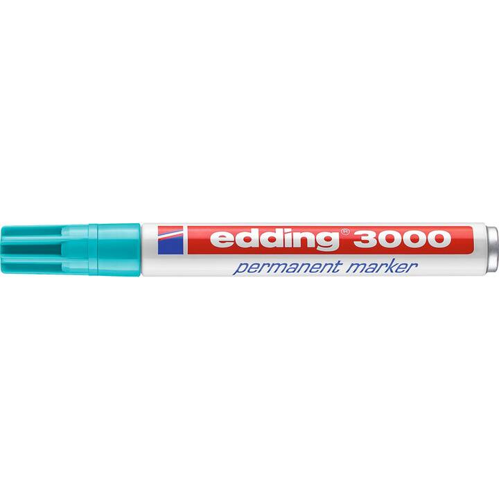 EDDING Permanent Marker 3000-14 (Türkis, 1 Stück)