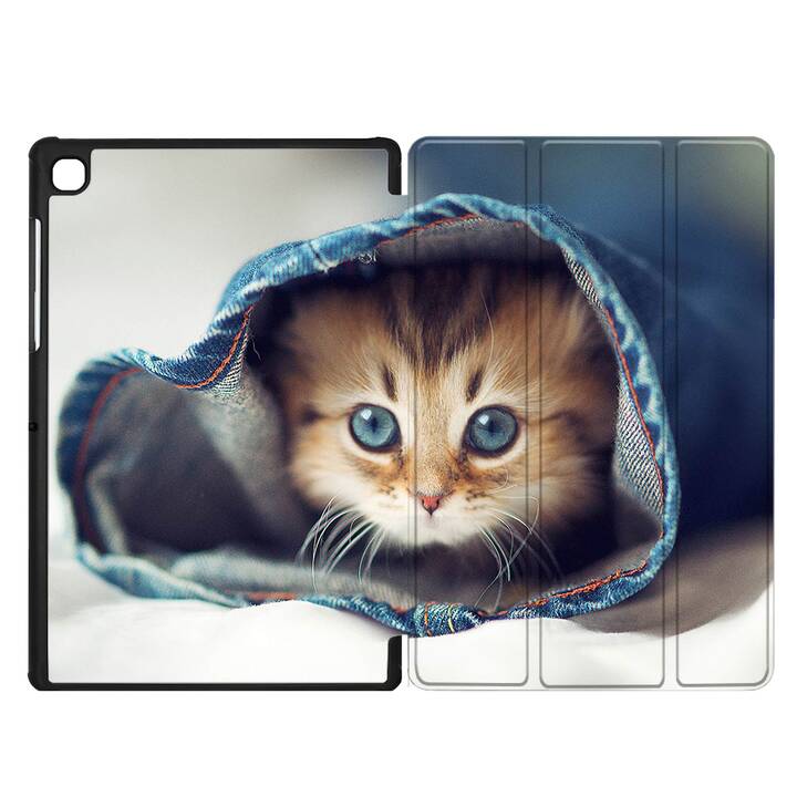 EG Hülle für Samsung Galaxy Tab A7 Lite 8.7" (2021) - Braun - Katzen