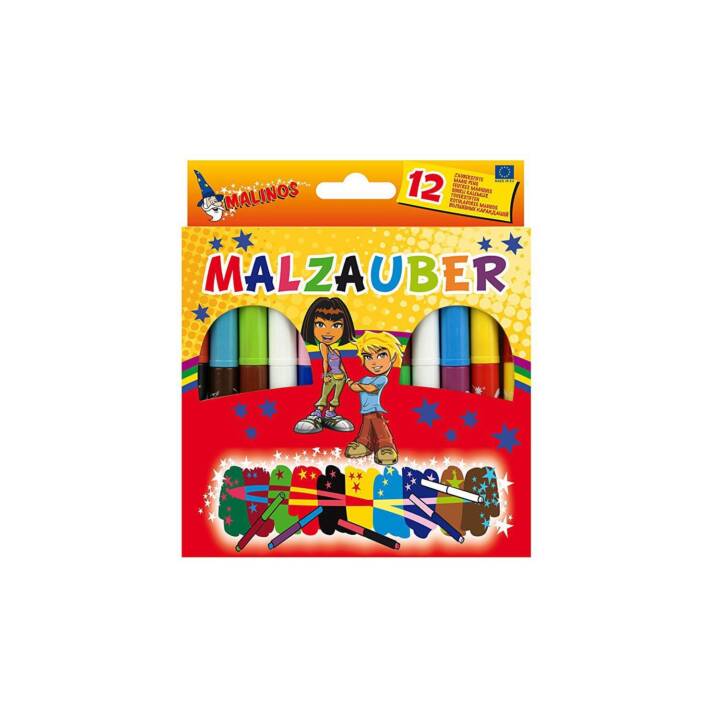 MALINOS Crayon feutre (Multicolore, 12 pièce)