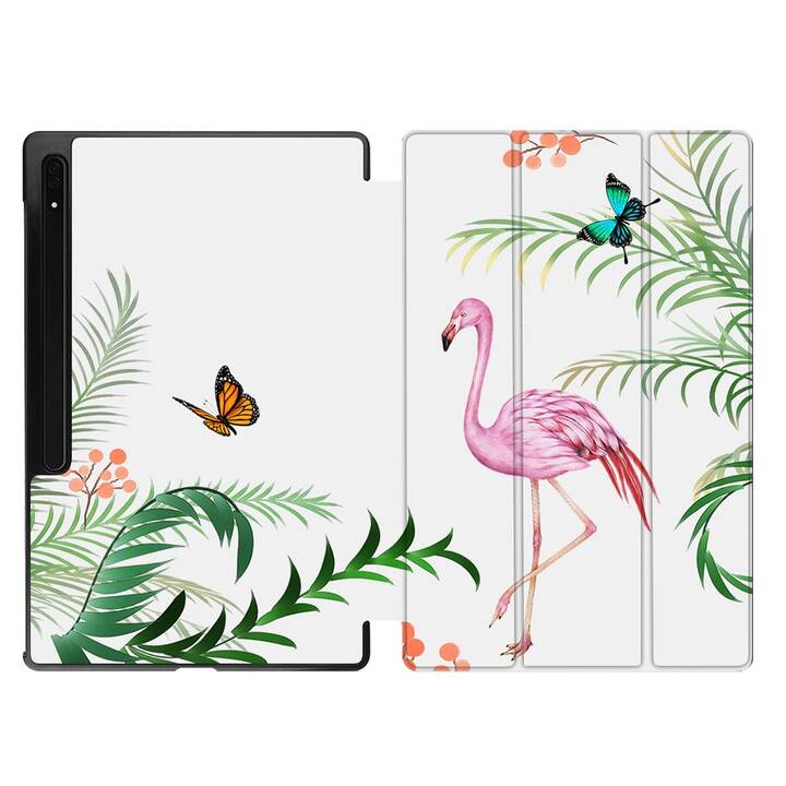 EG Housse (11", Galaxy Tab S9, Oiseaux, Vert)