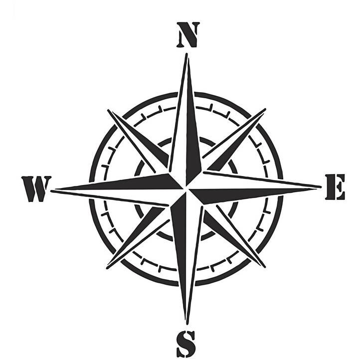 CREATIV COMPANY Malschablone (Kompass)