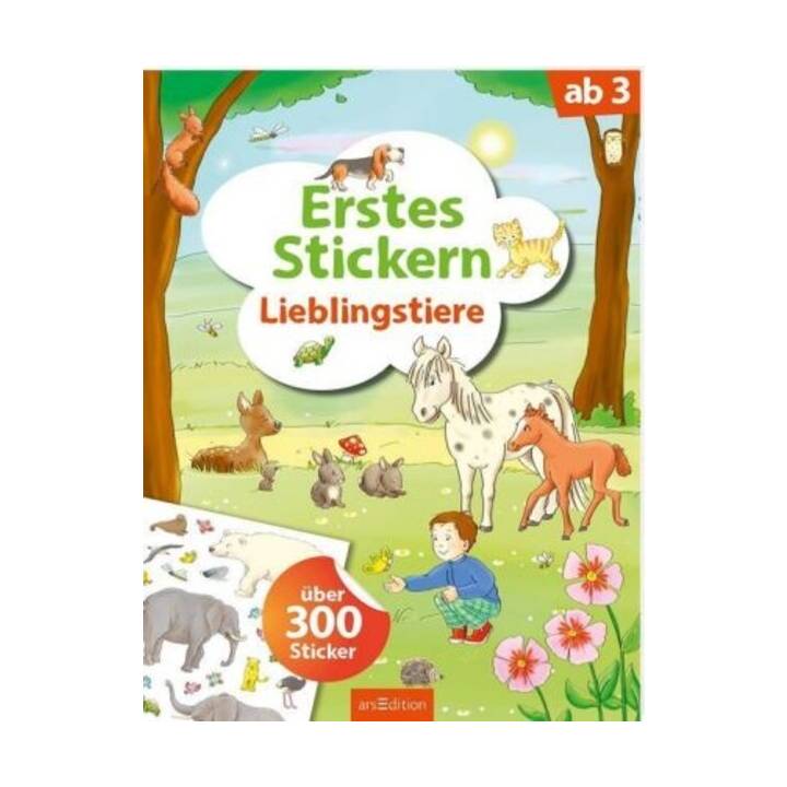 Erstes Stickern Lieblingstiere