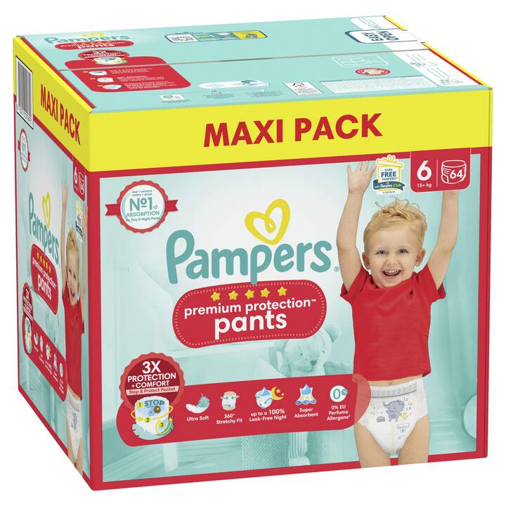 PAMPERS Premium Protection Pants 6 (64 pezzo)