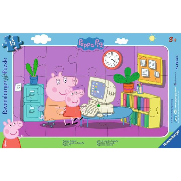 RAVENSBURGER Peppa Pig Film et bande dessinée Puzzle (15 x)