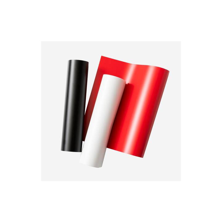 CRICUT Pellicola vinilica Joy Xtra Smart (24.1 cm x 30.5 cm, Nero, Rosso, Bianco)