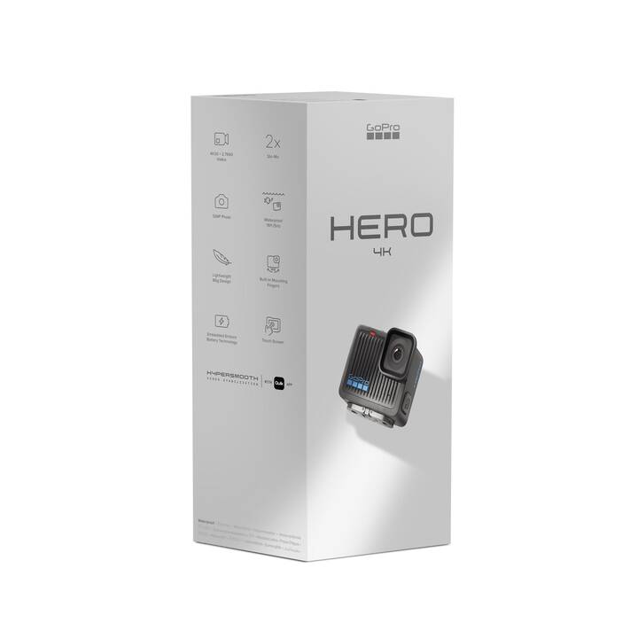 GOPRO HERO + 128 GB microSD (3840 x 2160, Nero)