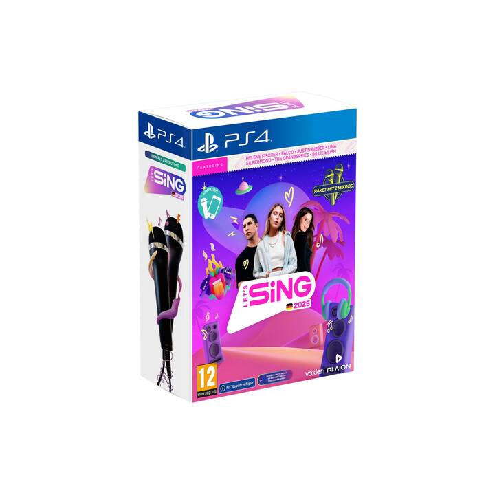 Let's Sing 2025 German Version + 2 Mics (PS4, DE)