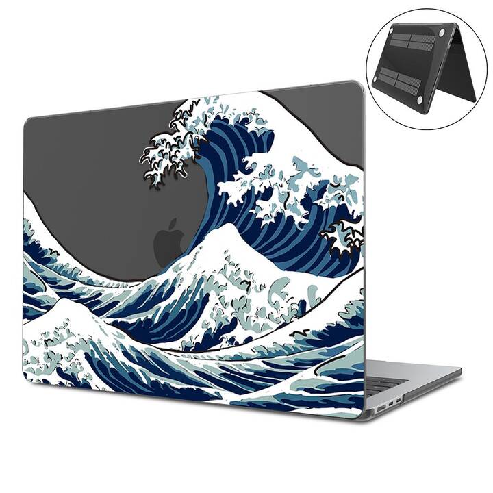 EG Coque rigide (MacBook Air 13" M2 2022, Mer, Transparent, Noir)