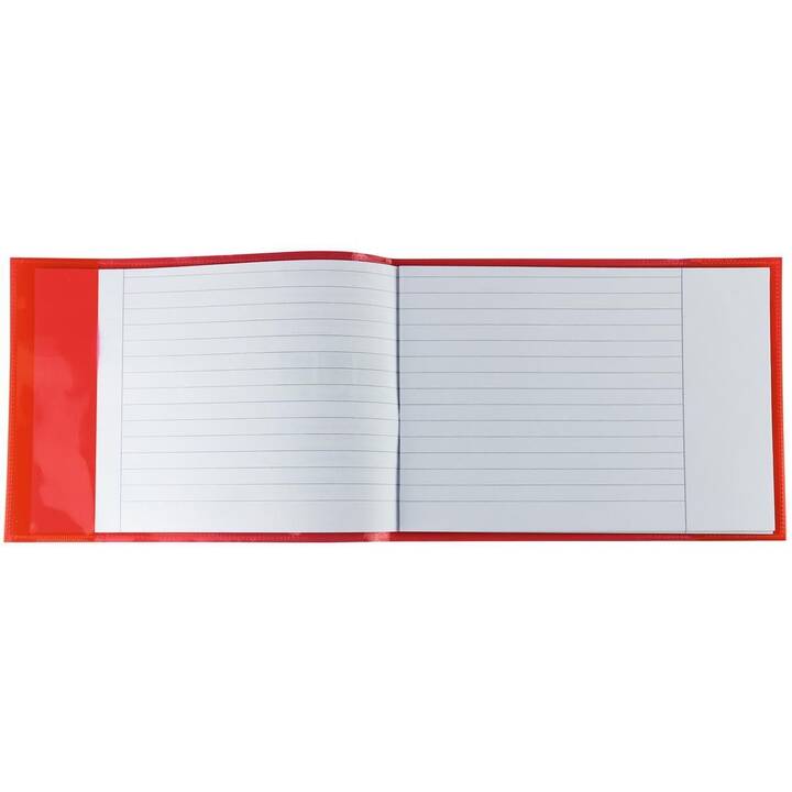 HERMA Protège-cahier Plus (Transparent, Rouge, A5, 1 pièce)