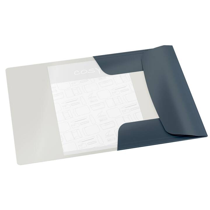 LEITZ Cartellina con elastico Cosy (Grigio, A4, 1 pezzo)