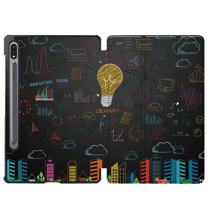 EG cover per Samsung Galaxy Tab S8+ 12.4" (2022) - nero - brainstorming