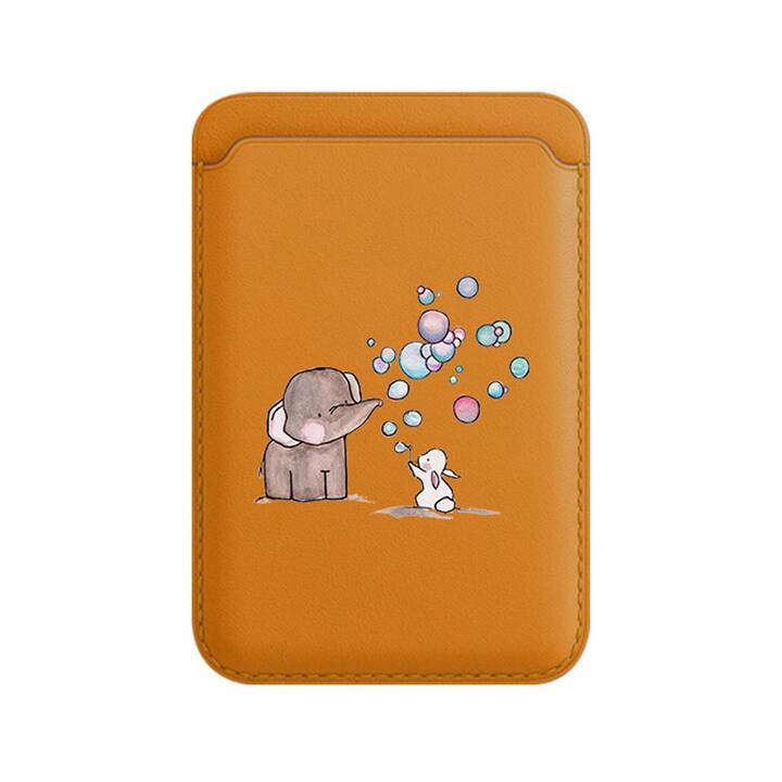 EG Porte-cartes magnétique MagSafe (iPhone 13, iPhone 12, Orange)