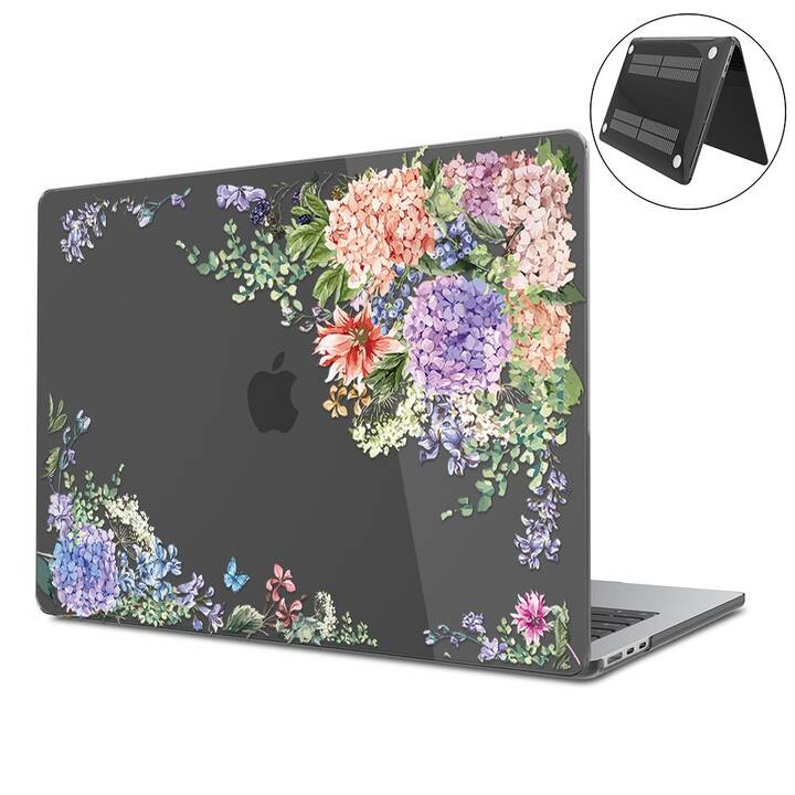 EG Coque rigide (MacBook Air 13" M3 2024, Fleurs, Transparent)