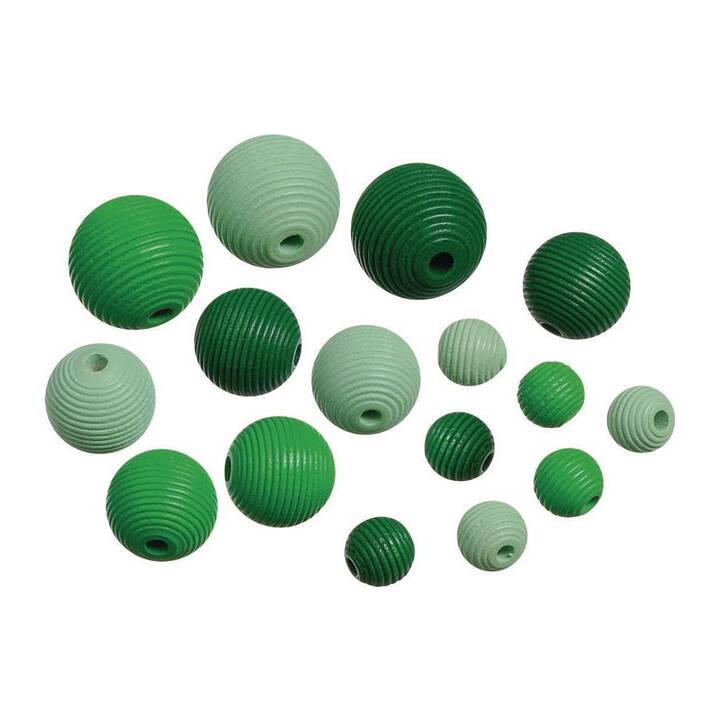 KNORR PRANDELL Perlen (20 Stück, Holz, Grün)
