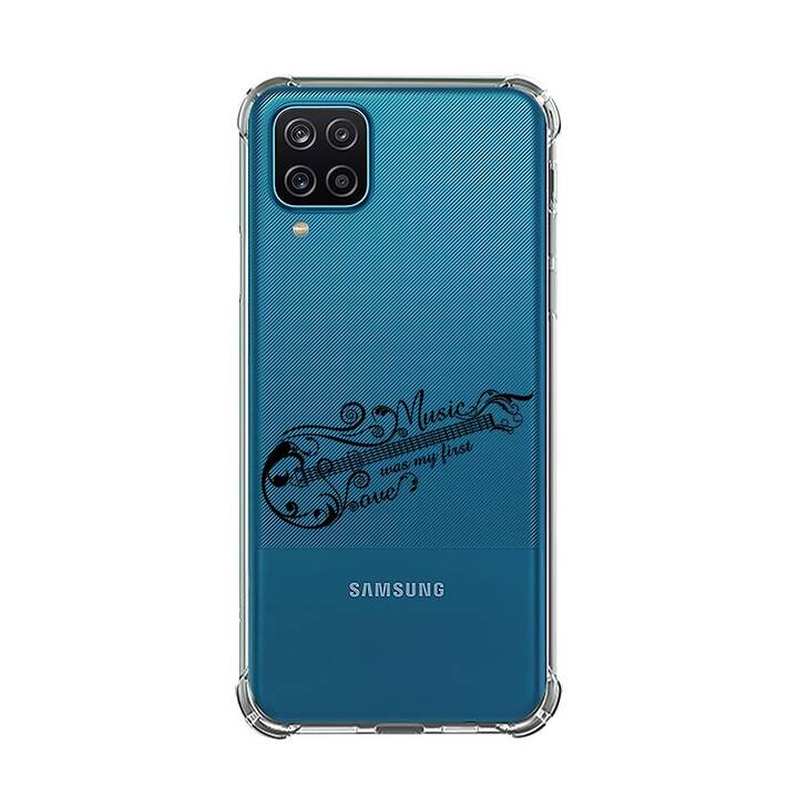 EG Backcover (Galaxy A12, Musique, Transparent)