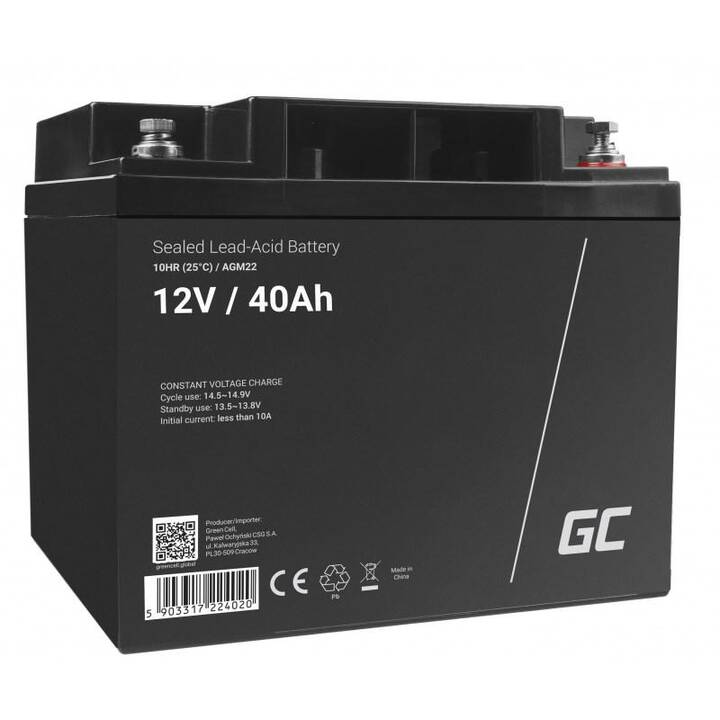 GREEN CELL AGM22  Batterie de rechange ASI