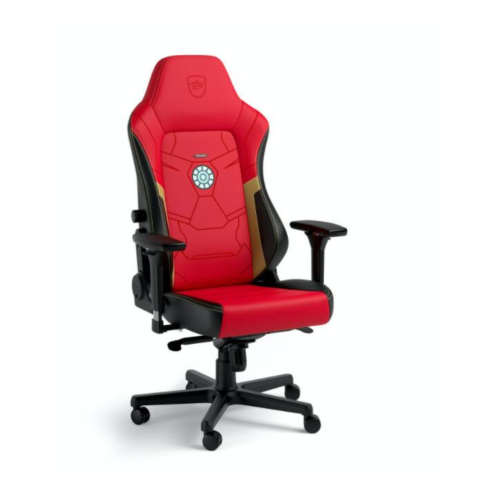 NOBLECHAIRS Gaming Chaise Hero Iron Man Edition (Noir, Rouge)
