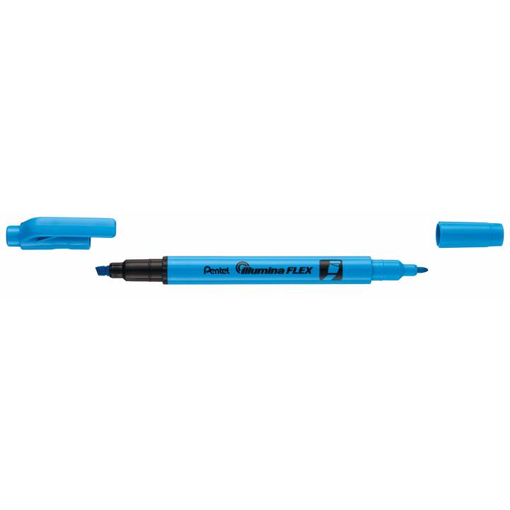 PENTEL Evidenziatore Illumina FLEX (Blu chiaro, 1 pezzo)