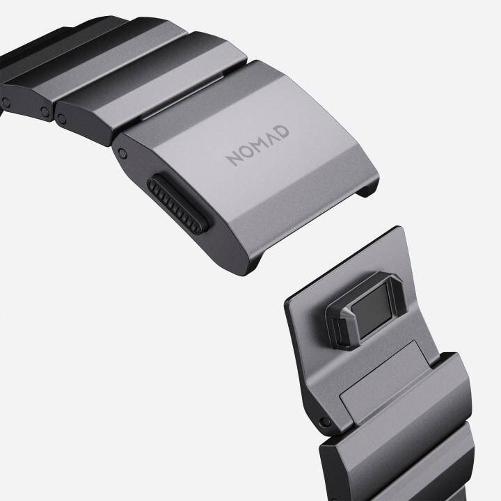 NOMAD GOODS Armband (Apple Watch 45 mm / 42 mm / 49 mm / 44 mm, Grau)