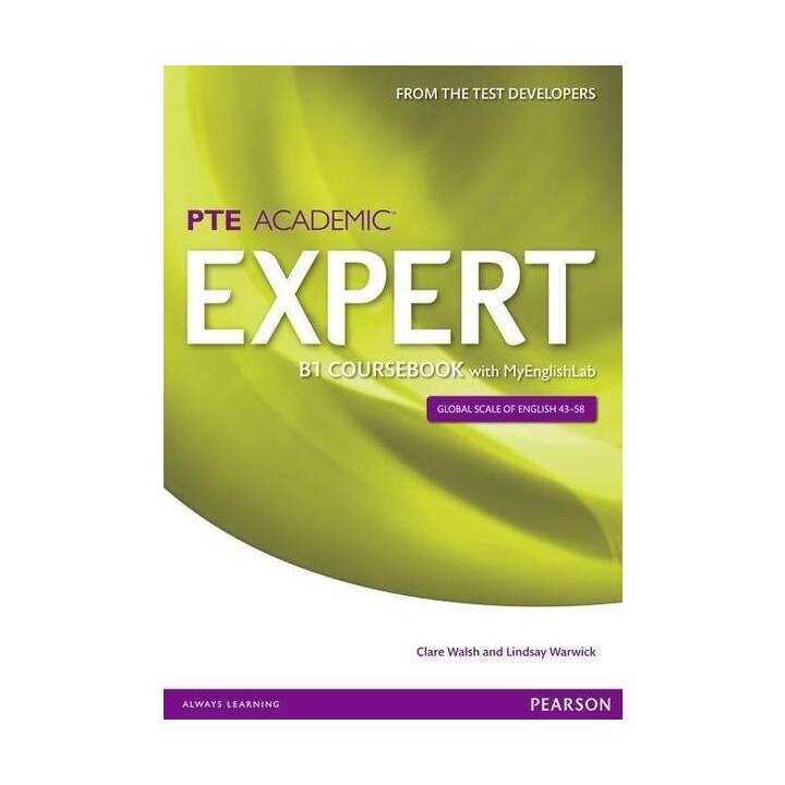 Expert Pearson Test of English Academic B1 Coursebook and MyEnglishLab Pack