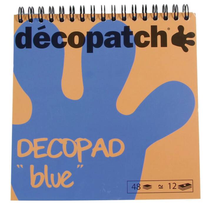 DÉCOPATCH Spezialpapier (Beige, Schwarz, Blau, 48 Stück)
