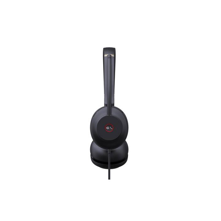 YEALINK Office Headset UH37 (On-Ear, Kabel, Schwarz)