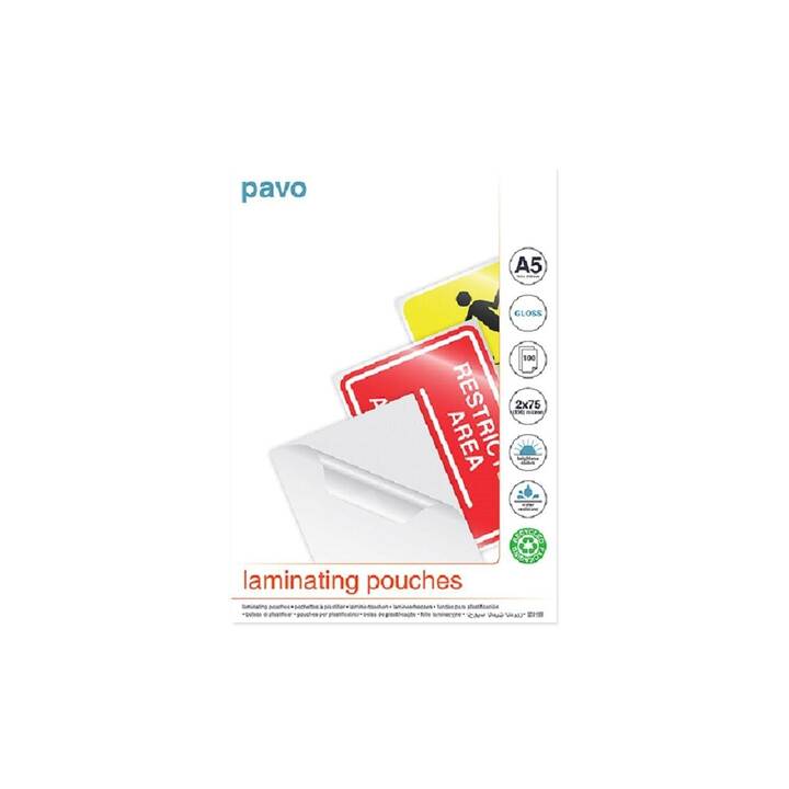 PAVO Pouches di plastificazione (A5, 75 µm, 100 pièce)