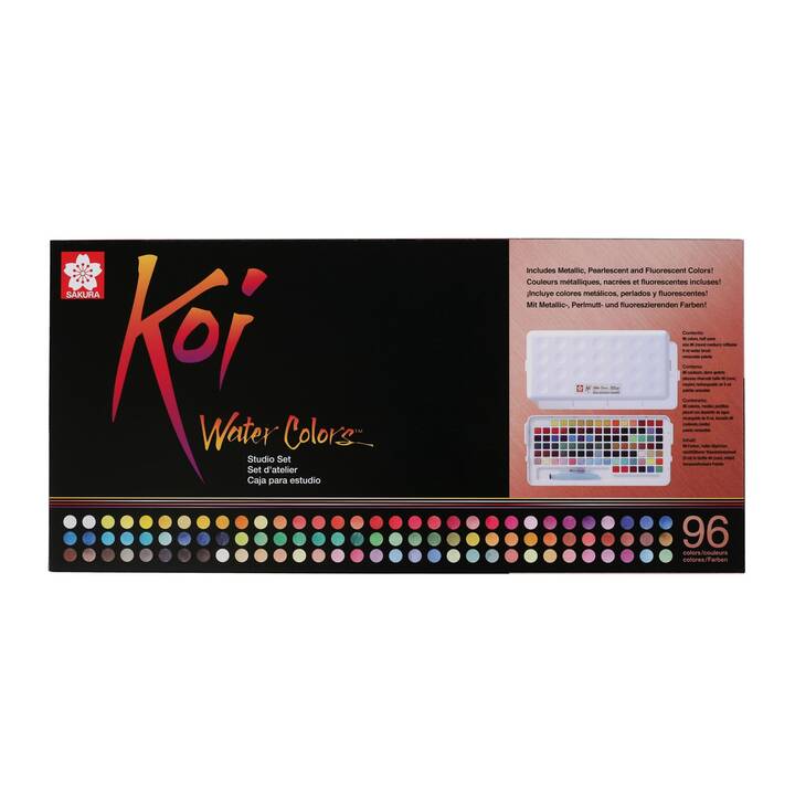 TALENS Colore acquerello Koi Set (96 pezzo, Multicolore)