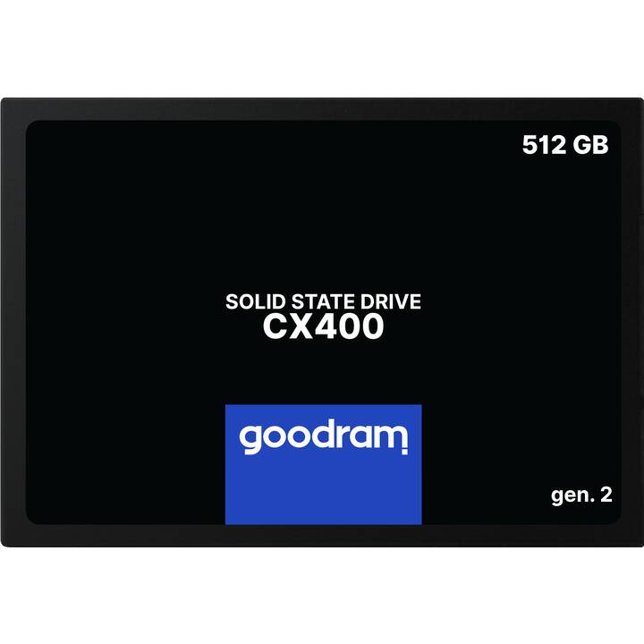GOODRAM CX400 Gen.2 (SATA-III, 512 GB, Schwarz)