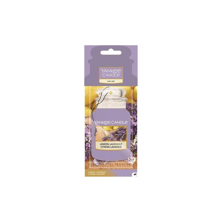YANKEE CANDLE Deodoranti auto Lemon Lavender (Eucalyptus, Lavande, Orange, Vanille, Agrume, Mandarin)